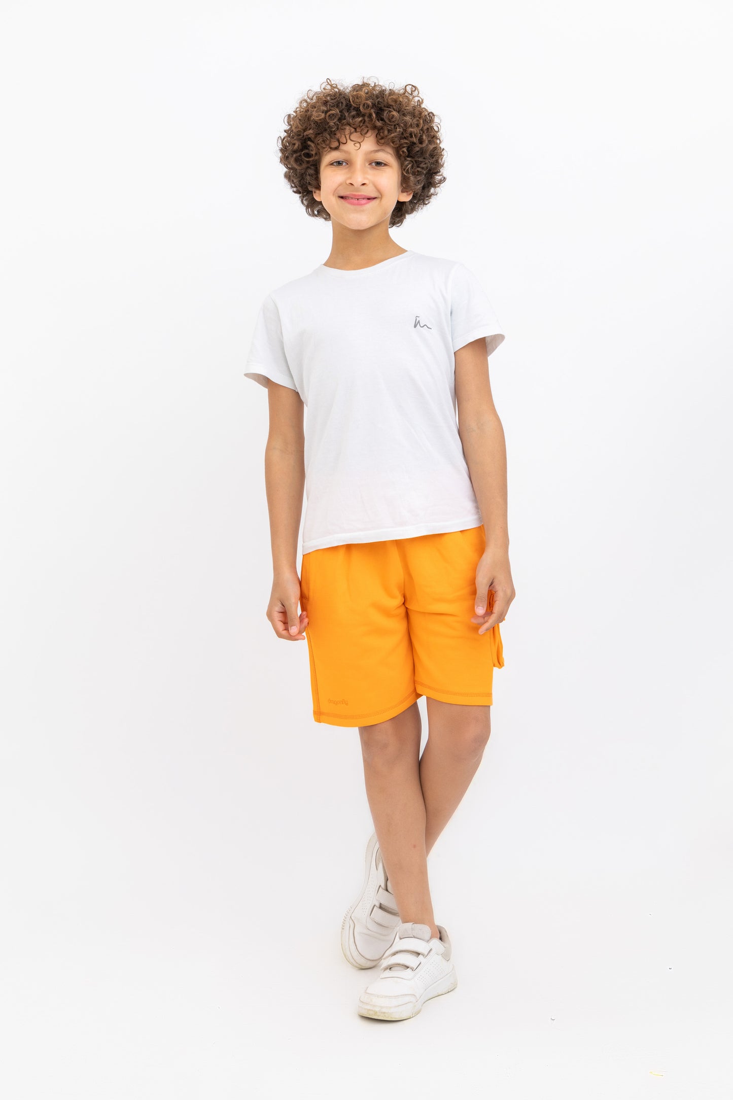 Orange Hello There! Shorts