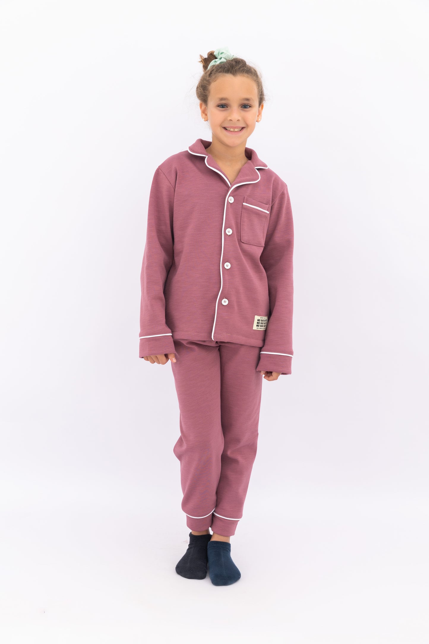 Winter Buttoned PJ - Grape