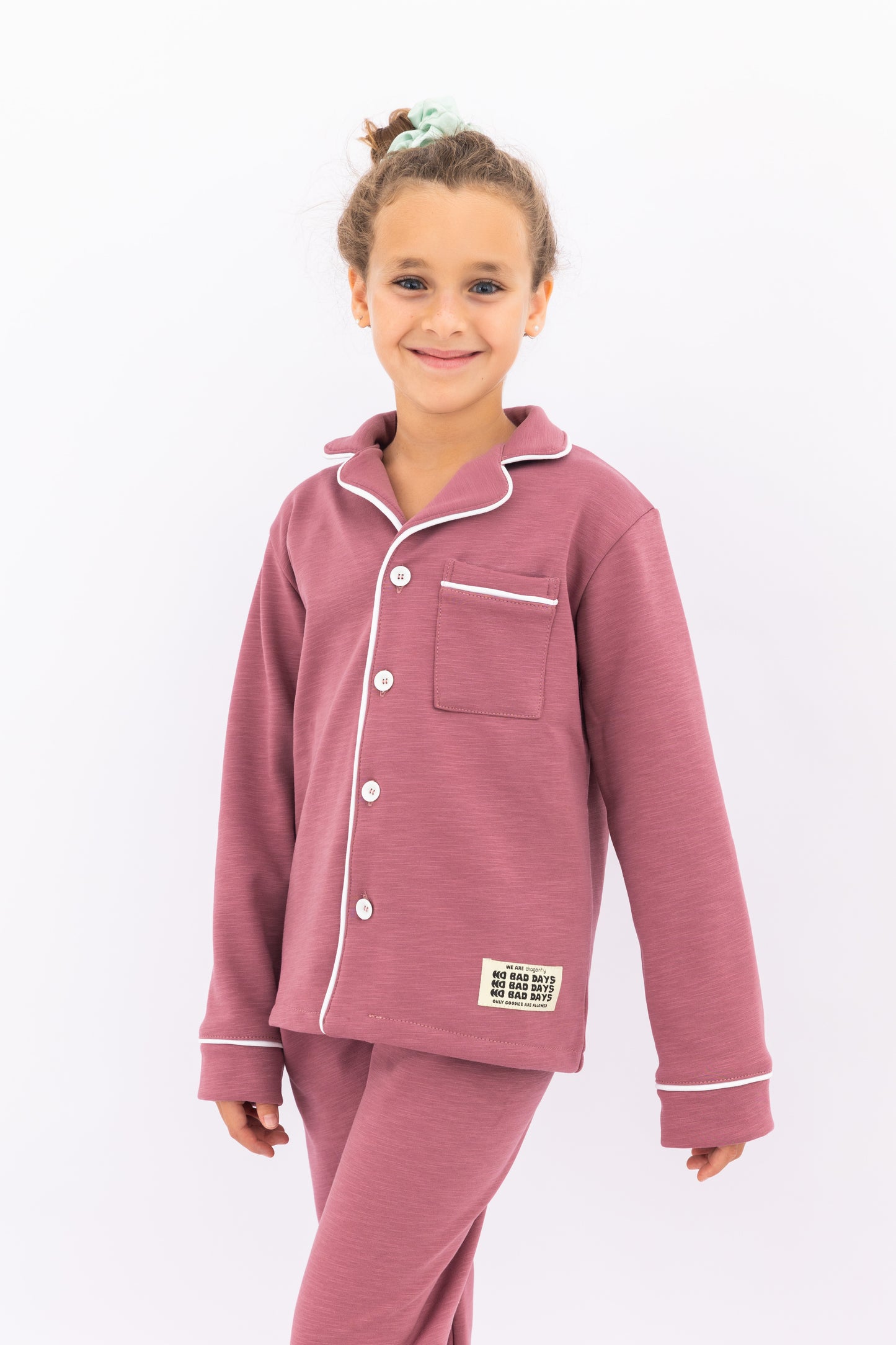 Winter Buttoned PJ - Grape