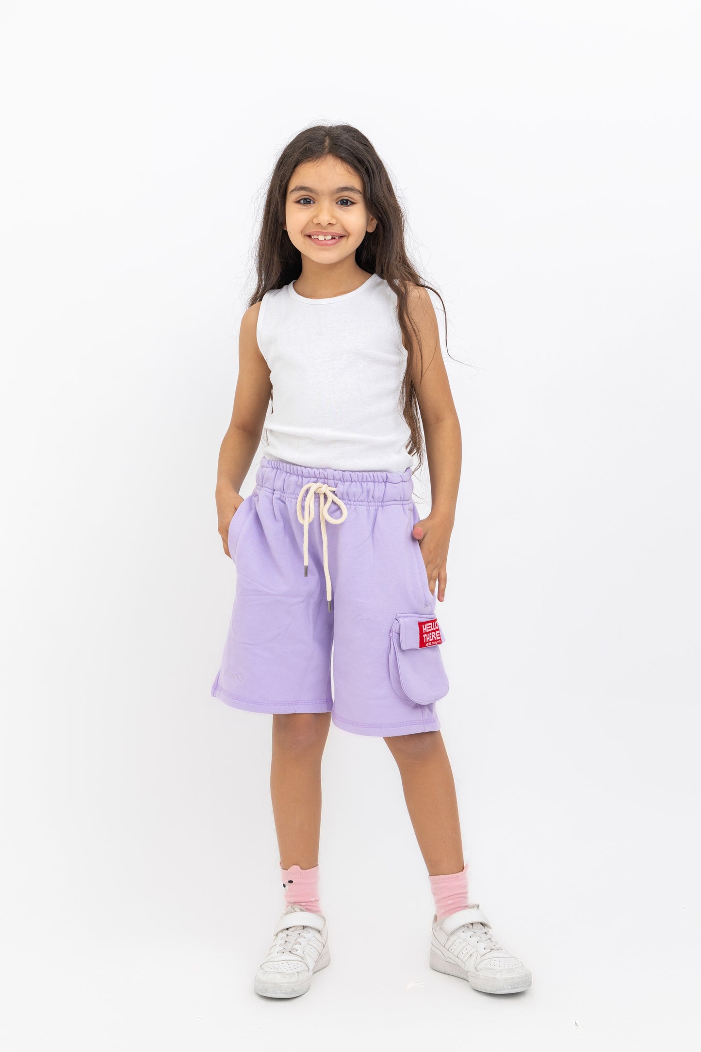 Lilac Hello There! Shorts