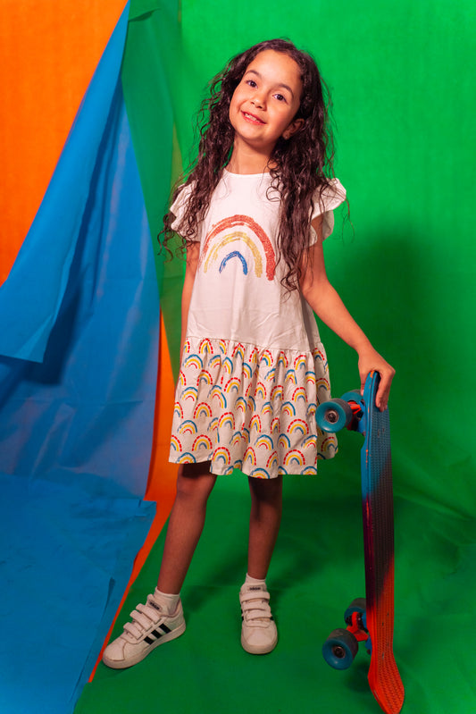 فستان قوس قزح