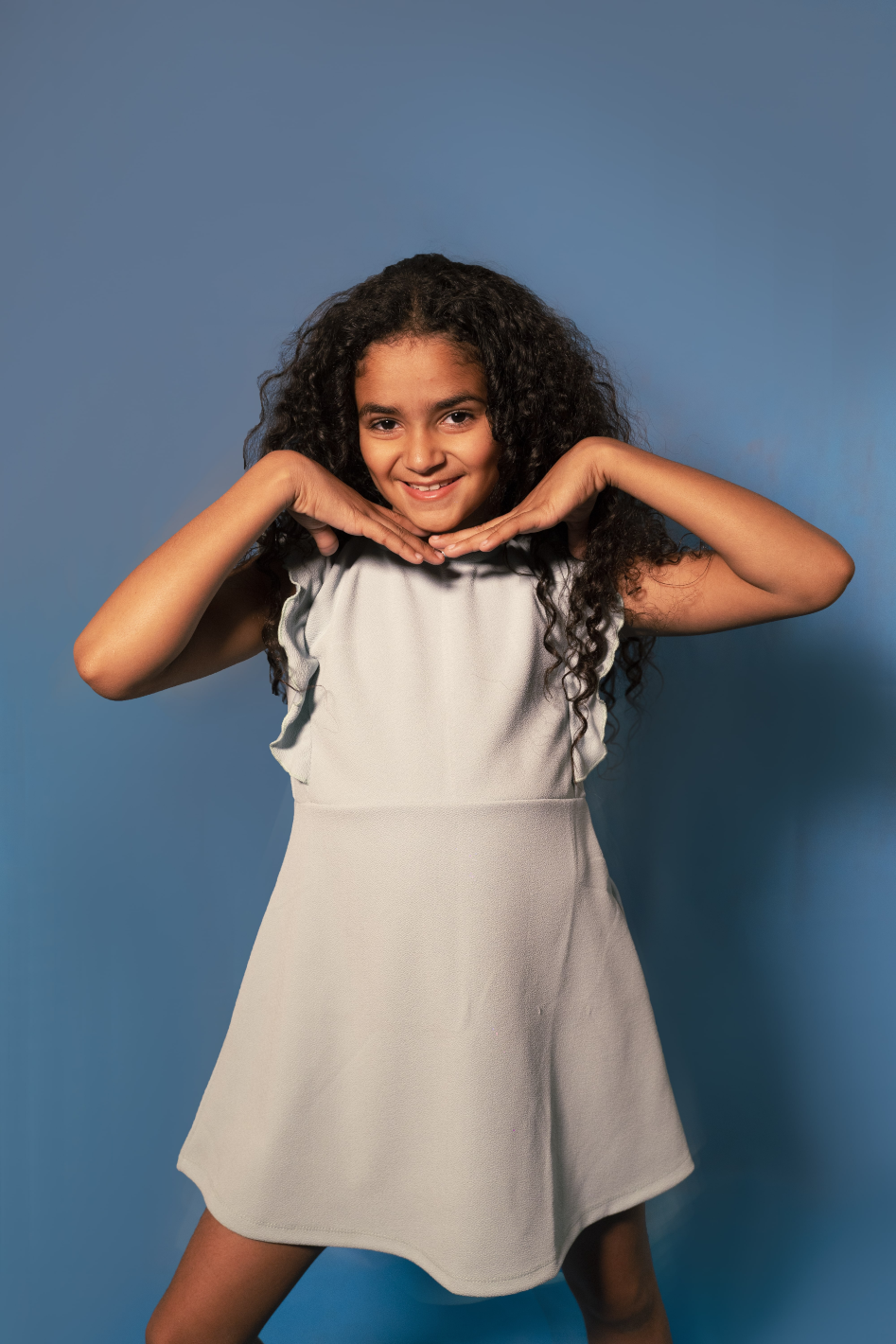 Baby Blue Ruffled Dress