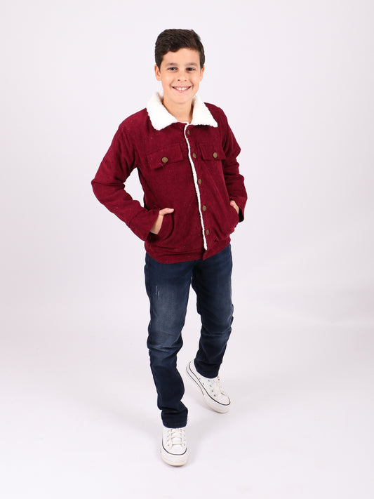 Burgundy Corduroy Jacket