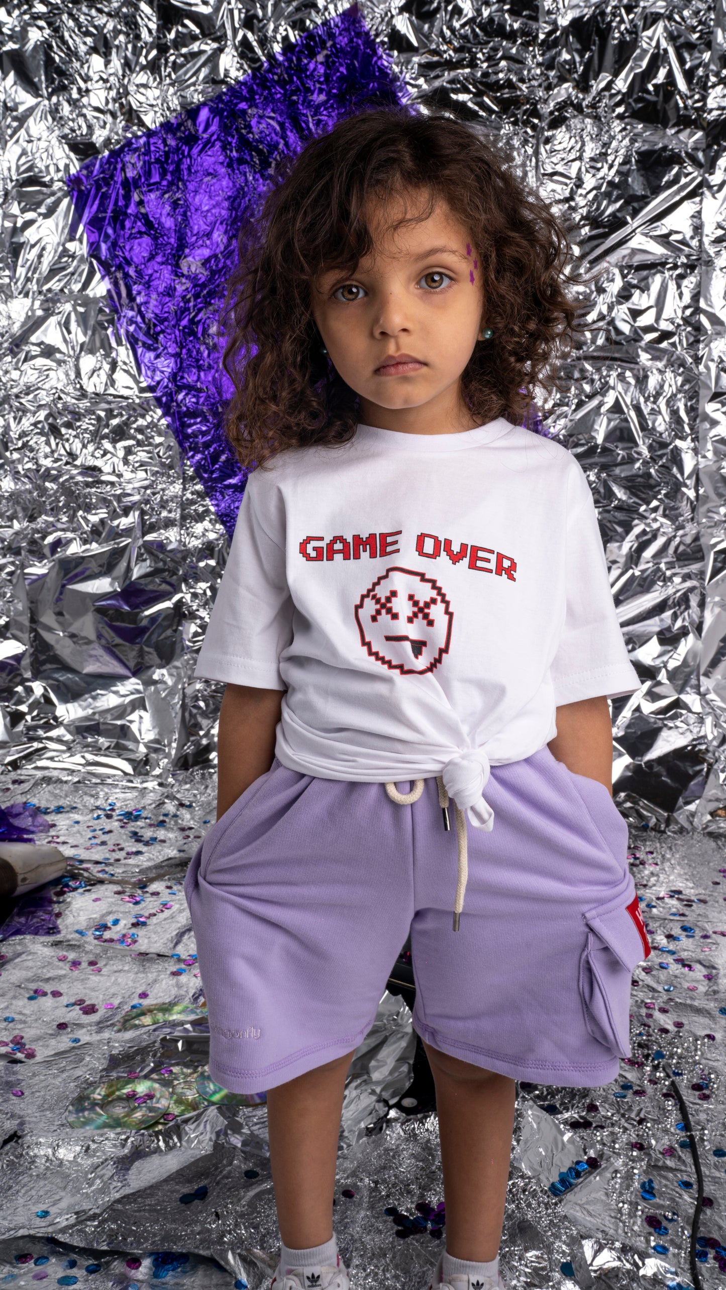 Lilac Hello There! Shorts