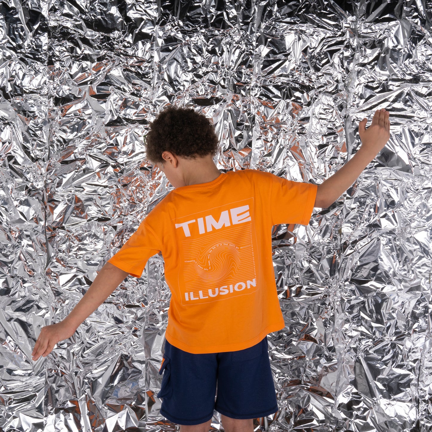 Orange Time Illusion T-Shirt