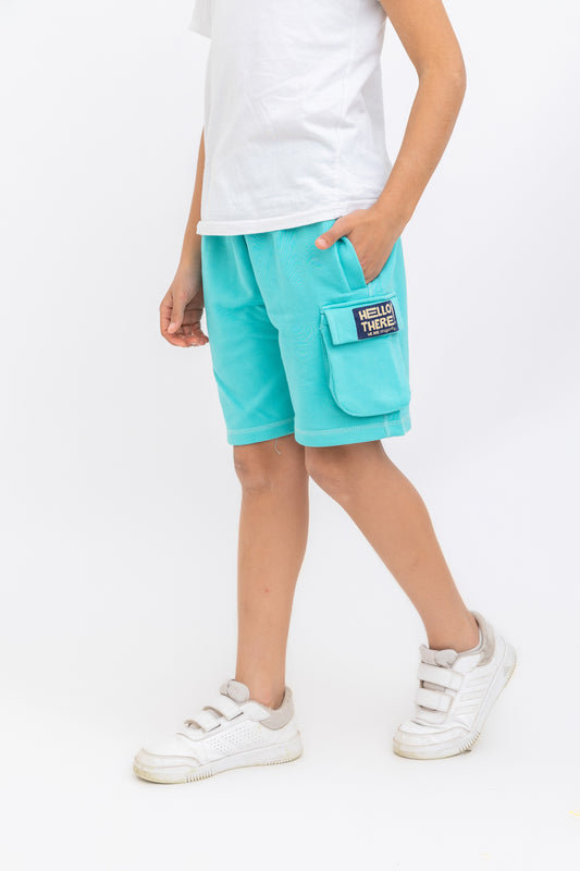 Baby Blue Hello There! Shorts