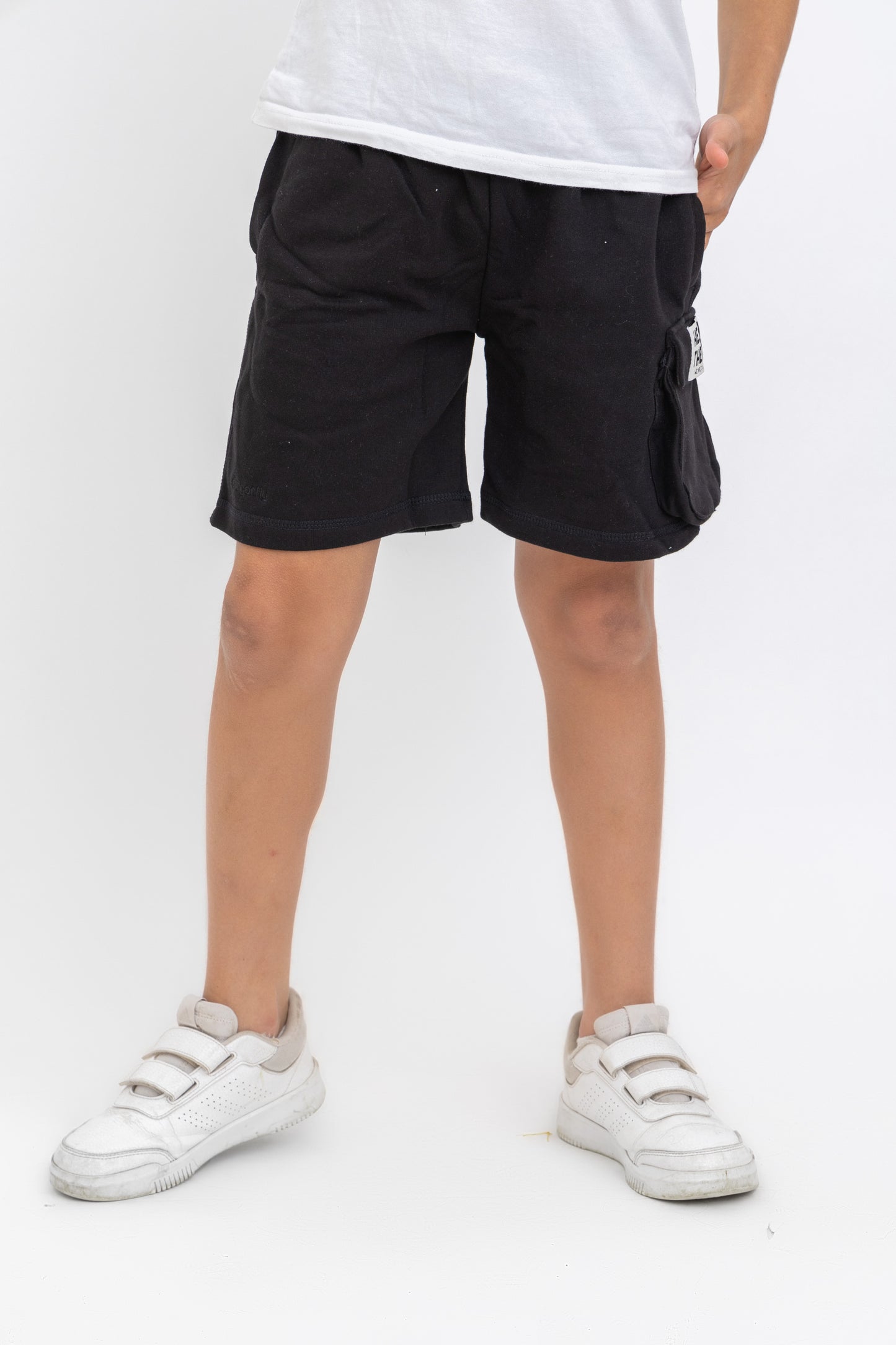 Black Hello There! Shorts
