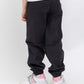 Black Cargo Pants with a note