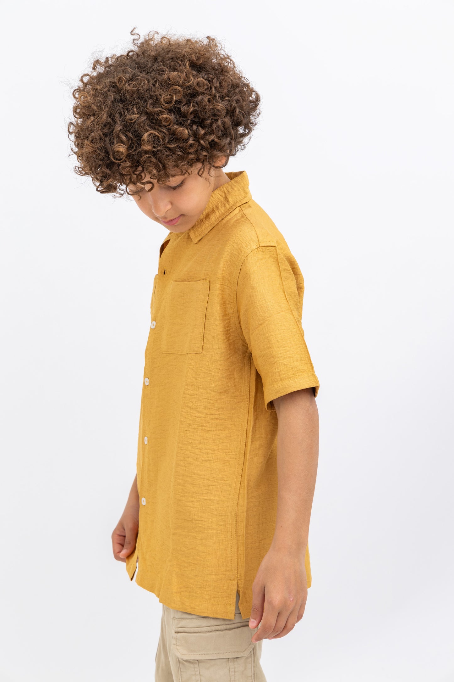 Mustard Linen Shirt