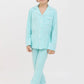 Baby Blue Long Sleeve Button Up PJ