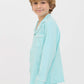 Baby Blue Long Sleeve Button Up PJ