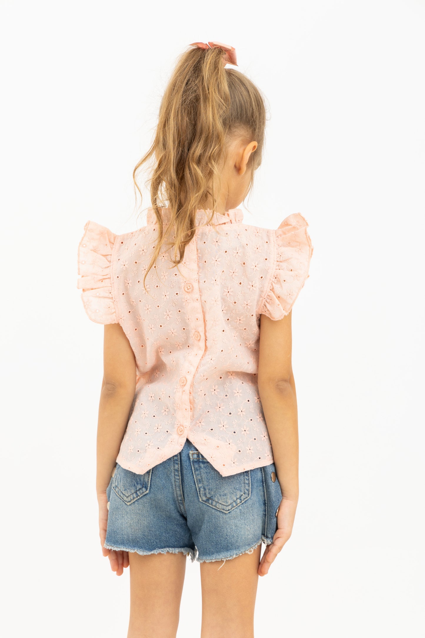 Pink Ruffled Blouse