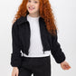 Black Corduroy Cropped jacket