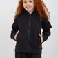 Black Zipped Sweatshirt Set