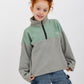 Mint & Grey Fleece Unisex Half Zip