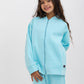 Baby Blue Zipped Sweatshirt Set