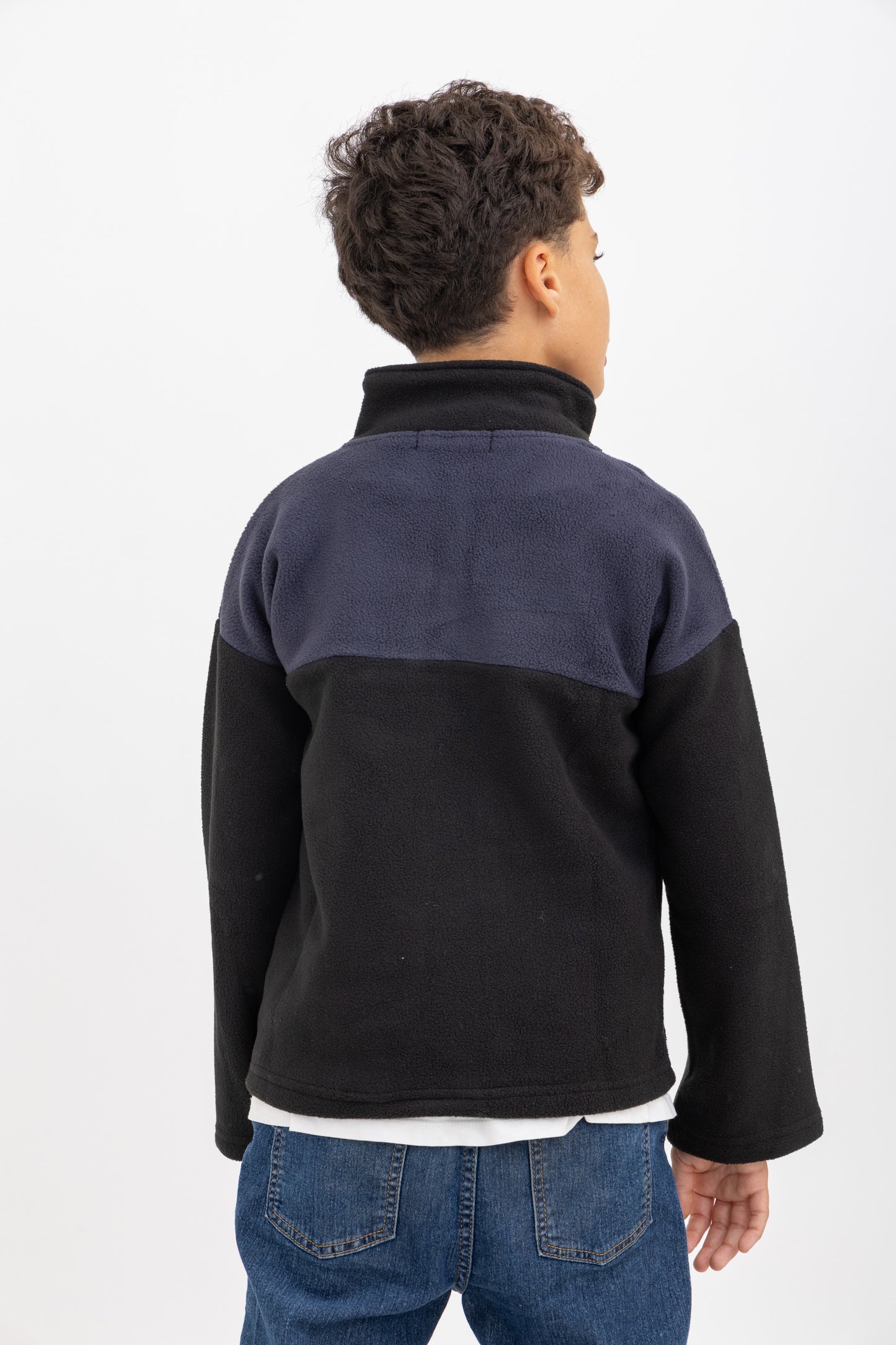 Black Fleece Unisex Half Zip