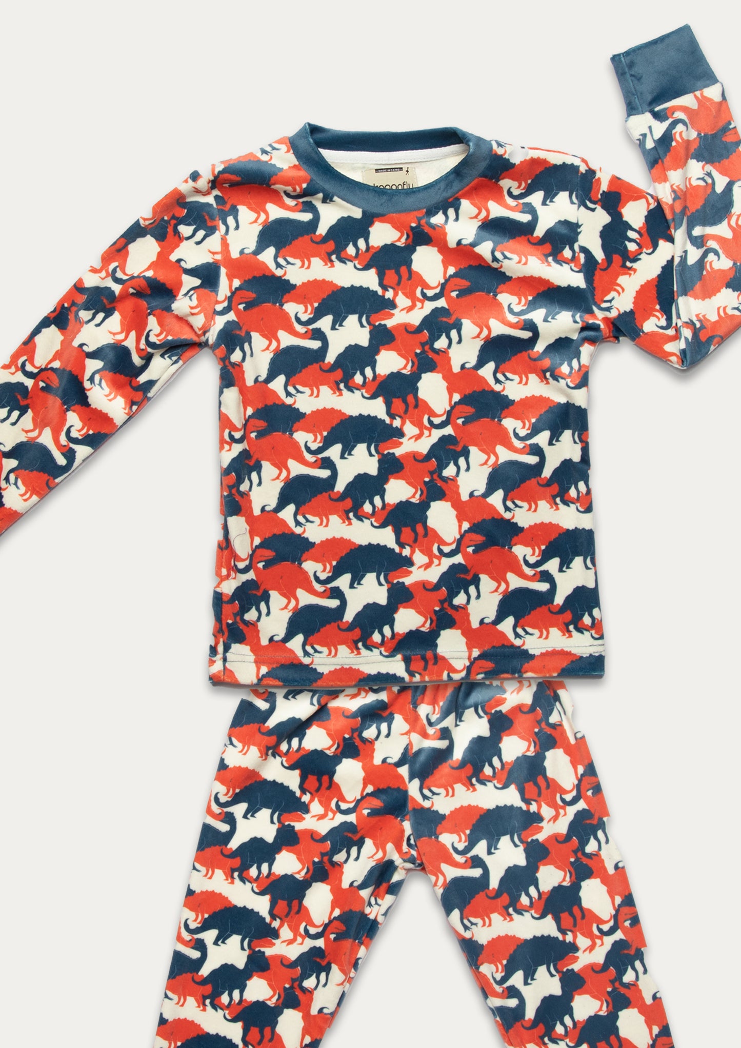 Navy/Orange Dino Attack! PJ