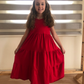 The Red Flowy Dress