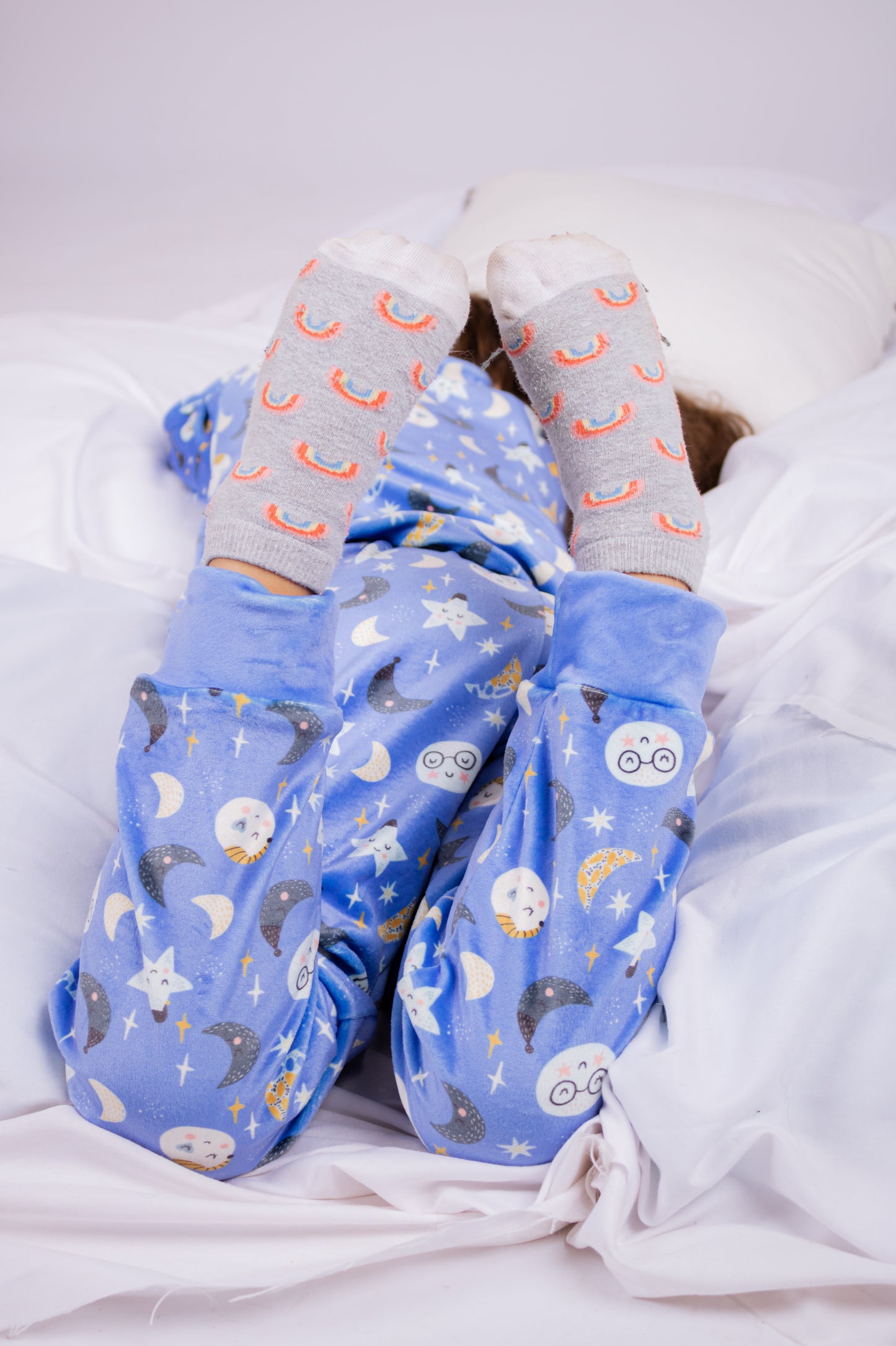 Blue Sleepy Moons PJ