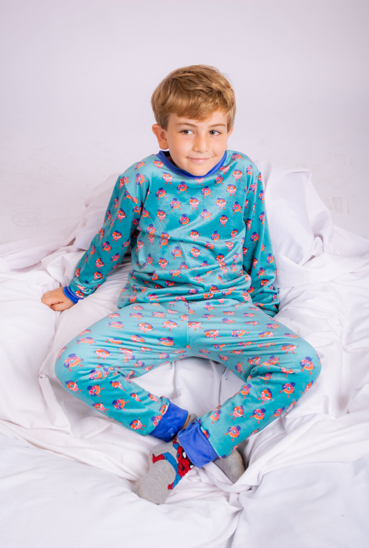 Teal Mr. Donut PJ