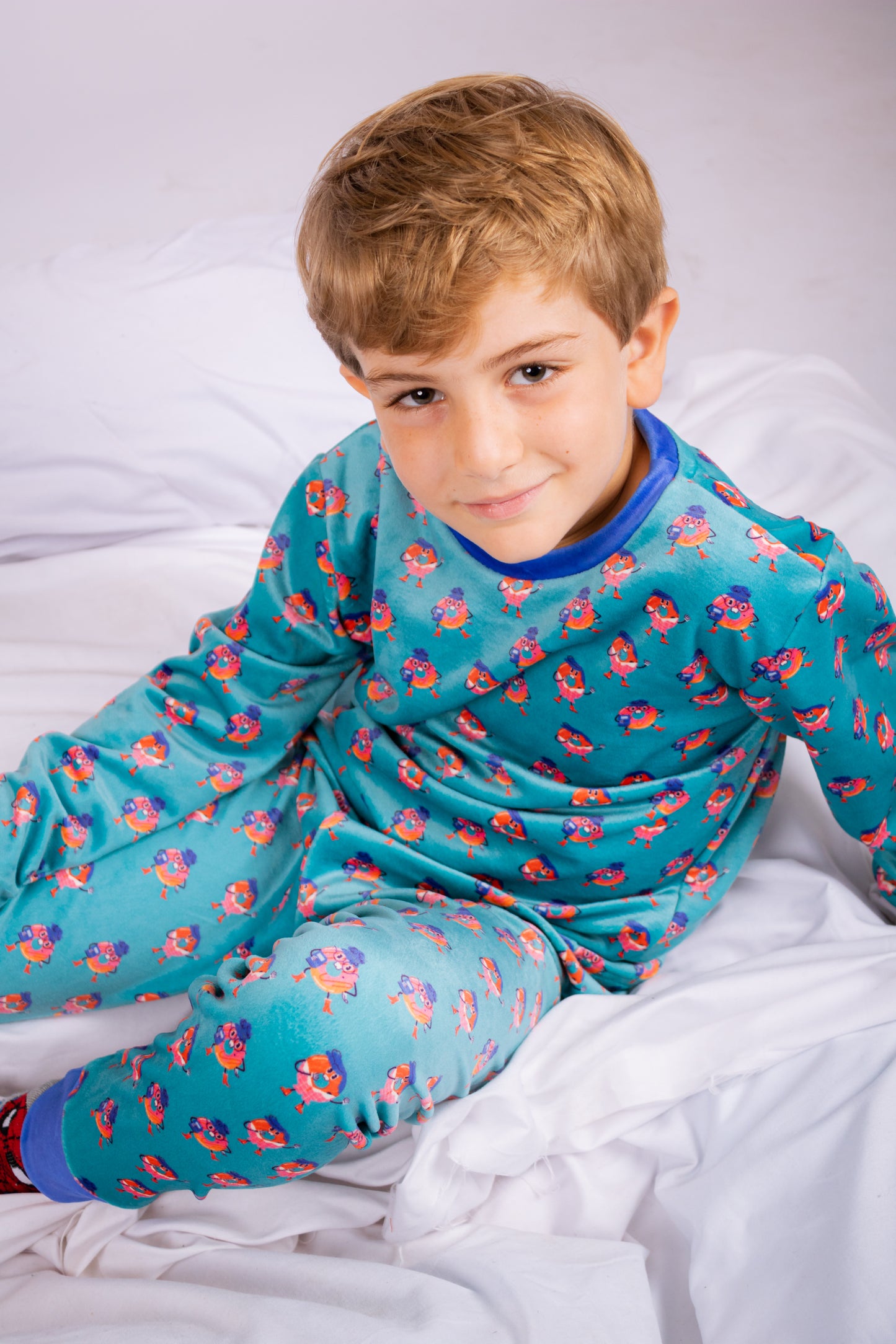 Teal Mr. Donut PJ