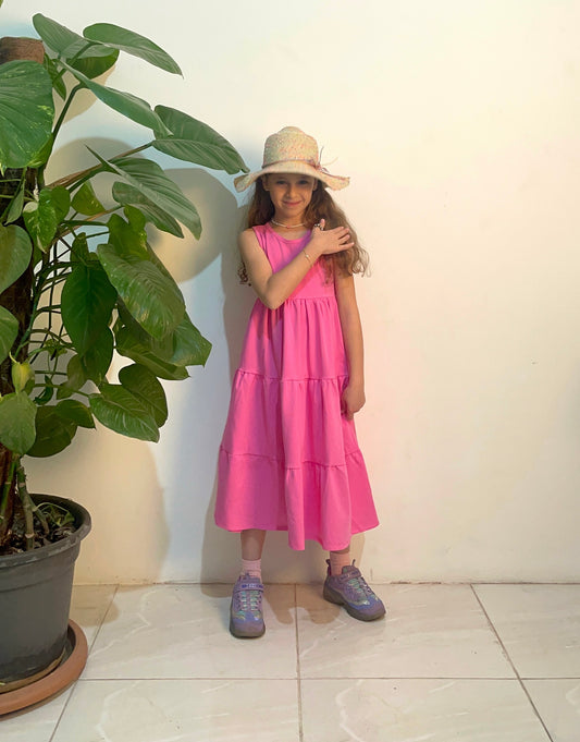 The Pink Flowy Dress